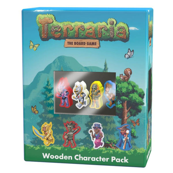 Terraria Wooden Character Pack doos van de zijkant gezien