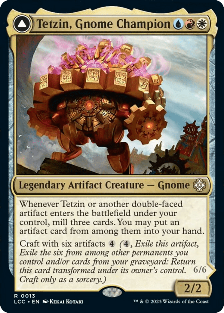 Tetzin, Gnome Champion // The Golden-Gear Colossus (LCC)