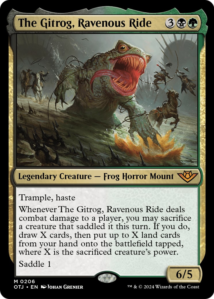 The Gitrog, Ravenous Ride – Outlaws of Thunder Junction 206 – Magic: The Gathering single card | Lichcards Imagen principal del producto