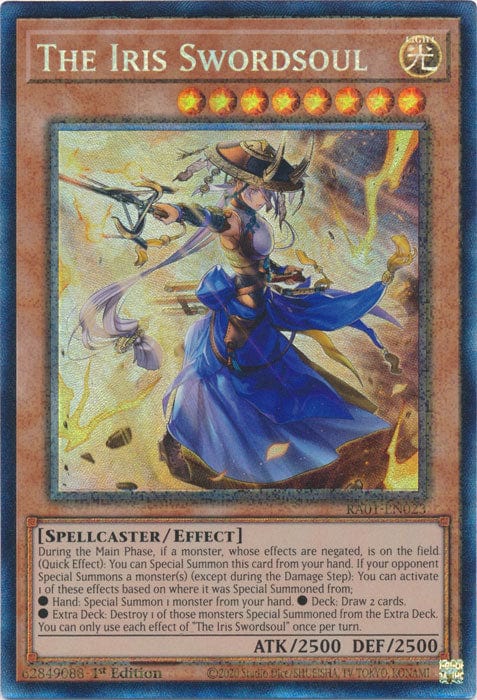 The Iris Swordsoul (PCR) - RA01-EN023 - Prismatic Collector's Rare - 1st Edition