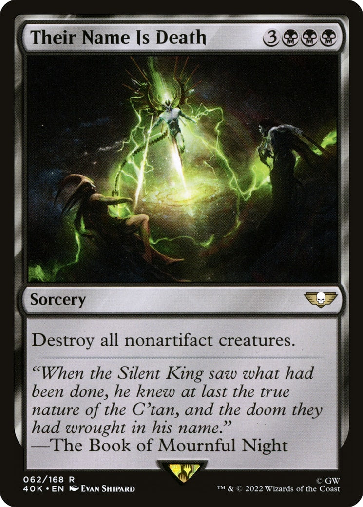 Their Name Is Death – Universes Beyond: Warhammer 40,000 62 – Magic: The Gathering single card | Lichcards