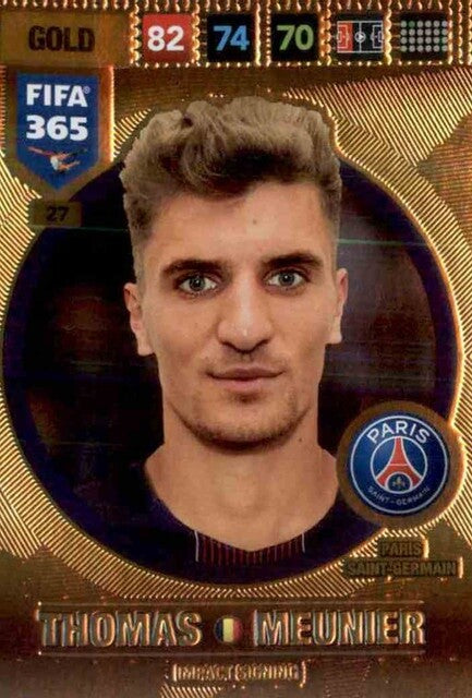 Thomas Meunier - FIFA 365: 2017 Adrenalyn XL Impact Signing #27 - Near Mint