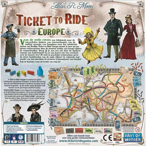 Ticket to Ride - Europe 0824968717929 | Lichcards