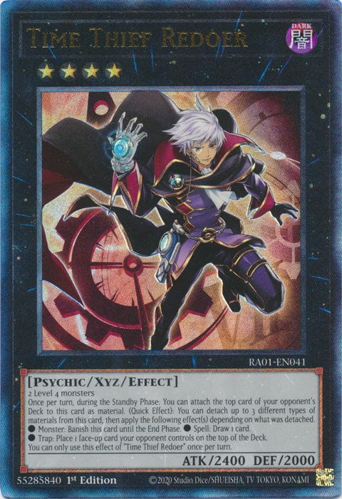 Time Thief Redoer (PUR) - RA01-EN041 - Prismatic Ultimate Rare - 1st Edition