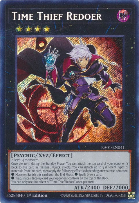 Time Thief Redoer (Secret Rare) - RA01-EN041 - Secret Rare - 1st Edition