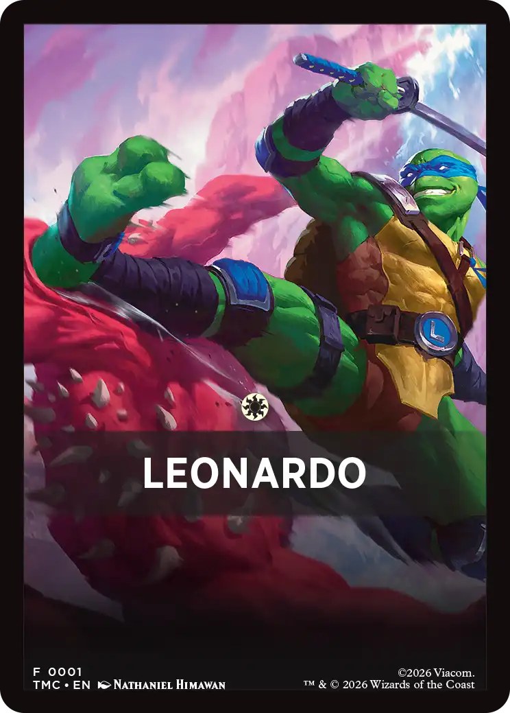 Magic Teenage Mutant Ninja Turtles Turtle Team-Up - themakaart van het Leonardo-deck (een van de vier Turtle-decks)