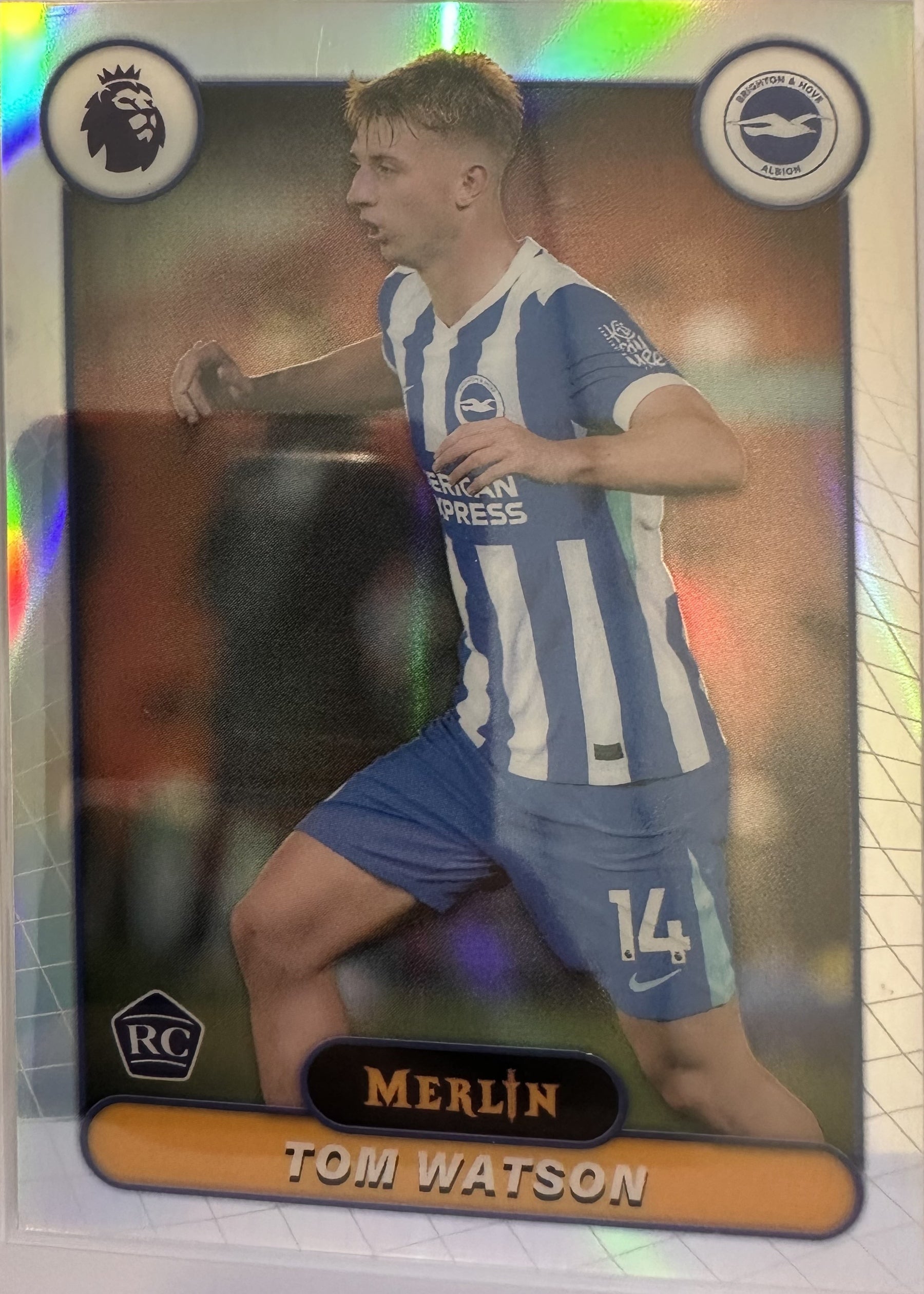Tom Watson - 2025-26 Topps Merlin Premier League (Refractor RC) [42] - voorkant