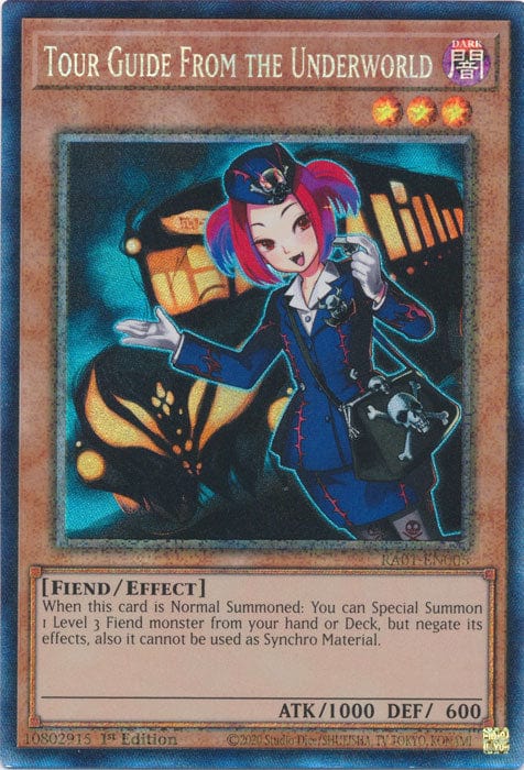 Tour Guide From the Underworld (PCR) - RA01-EN005 - Prismatic Collector's Rare - 1st Edition