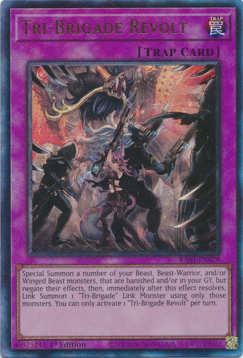 Tri-Brigade Revolt (PUR) - RA01-EN079 - Prismatic Ultimate Rare - 1st Edition