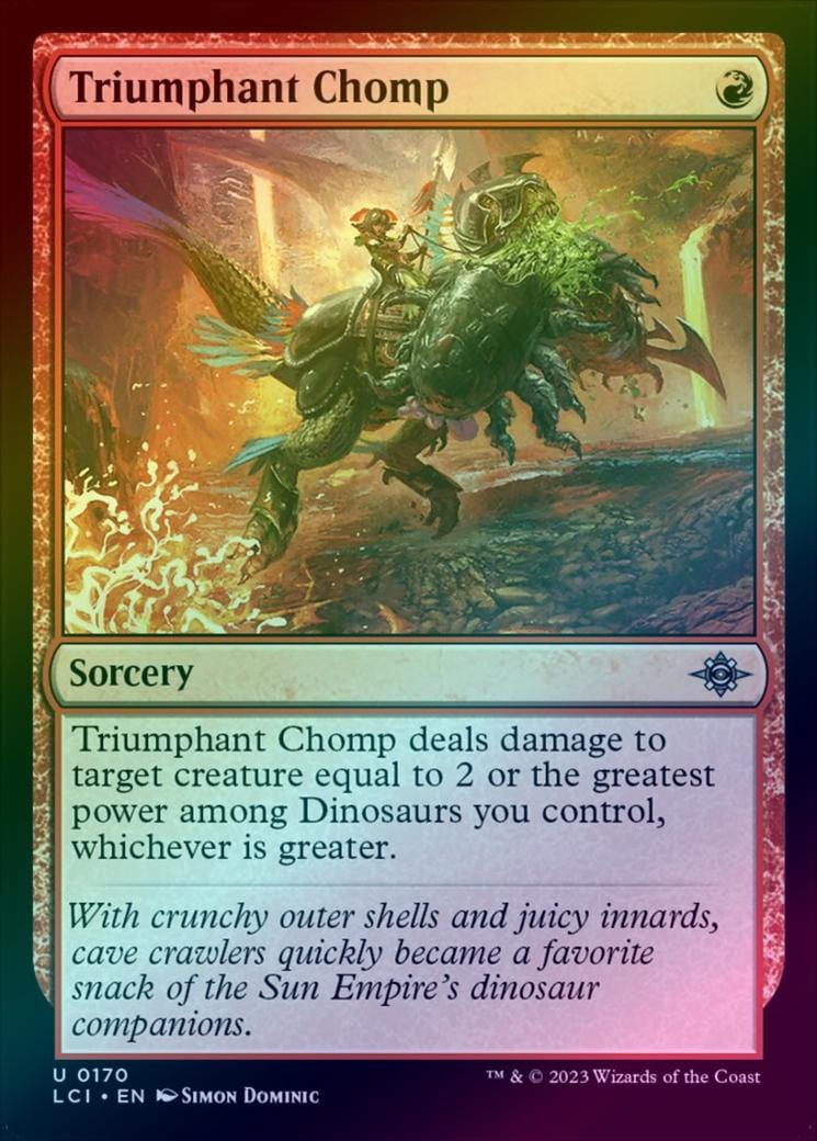 Triumphant Chomp (Foil) (LCI)