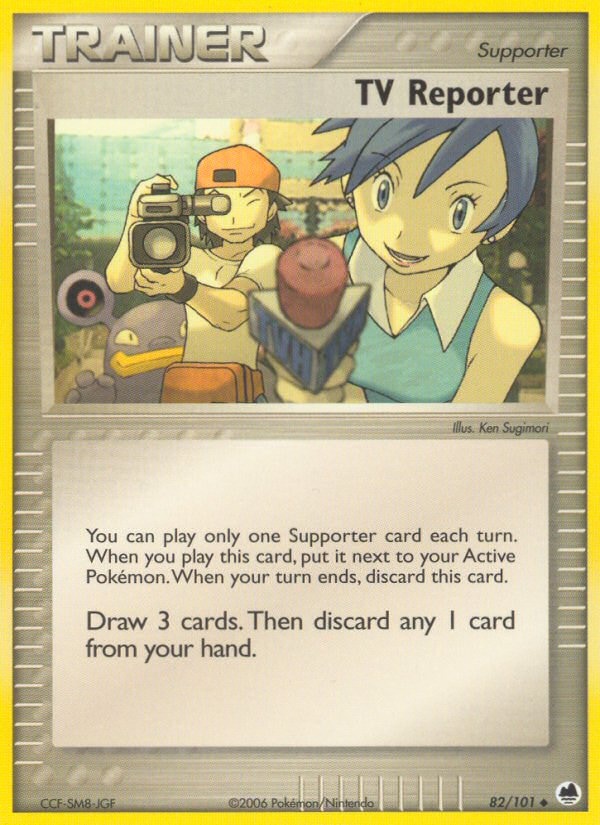 TV Reporter – EX Dragon Frontiers 82 – Pokémon TCG single card | Lichcards Hauptbild