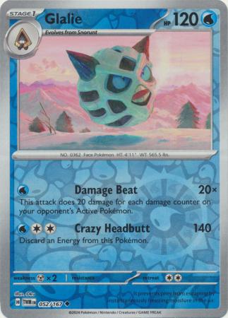 Twilight Masquerade - 052/167 - Glalie - Reverse Holo