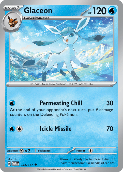 Twilight Masquerade - 054/167 - Glaceon