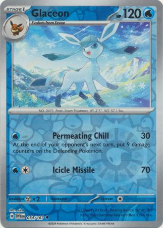 Twilight Masquerade - 054/167 - Glaceon - Reverse Holo