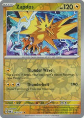 Twilight Masquerade - 065/167 - Zapdos - Reverse Holo