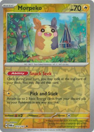 Twilight Masquerade - 072/167 - Morpeko - Reverse Holo