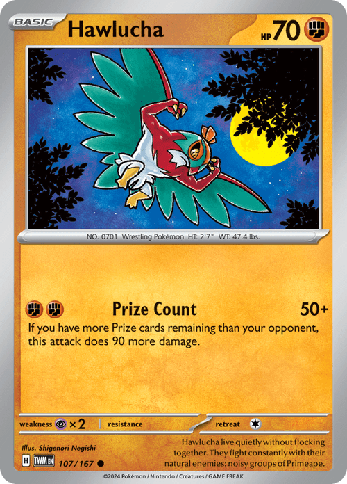 Twilight Masquerade - 107/167 - Hawlucha