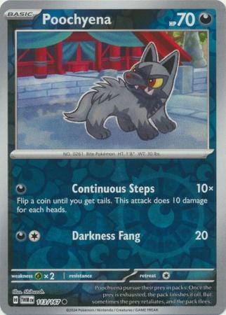 Twilight Masquerade - 113/167 - Poochyena - Reverse Holo