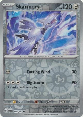 Twilight Masquerade - 119/167 - Skarmory - Reverse Holo