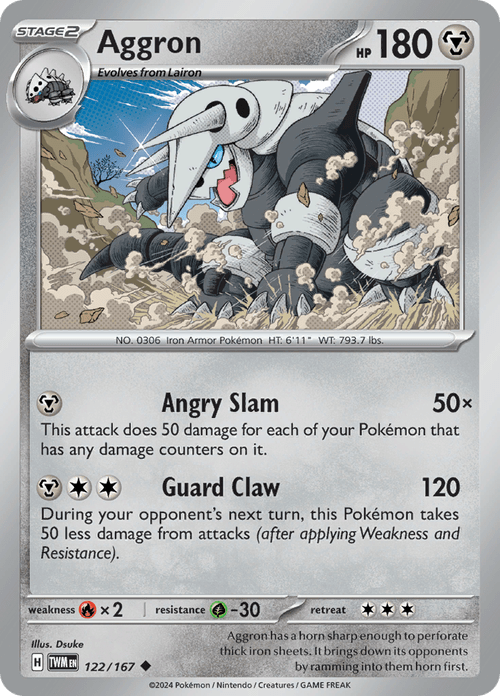 Twilight Masquerade - 122/167 - Aggron