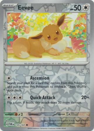 Twilight Masquerade - 135/167 - Eevee - Reverse Holo