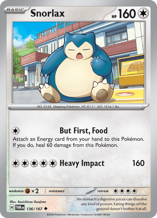 Twilight Masquerade - 136/167 - Snorlax