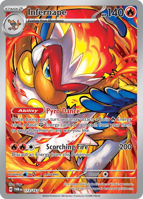 Twilight Masquerade - 173/167 - Infernape