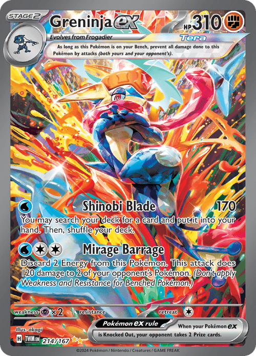 Twilight Masquerade - 214/167 - Greninja ex