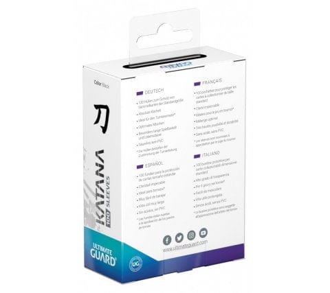 Ultimate Guard Katana Sleeves: Black (100 stuks) 4260250073810