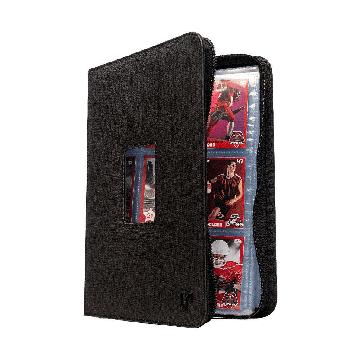 Ultra PRO 9-Pocket Zippered Window Premium PRO-Binder open