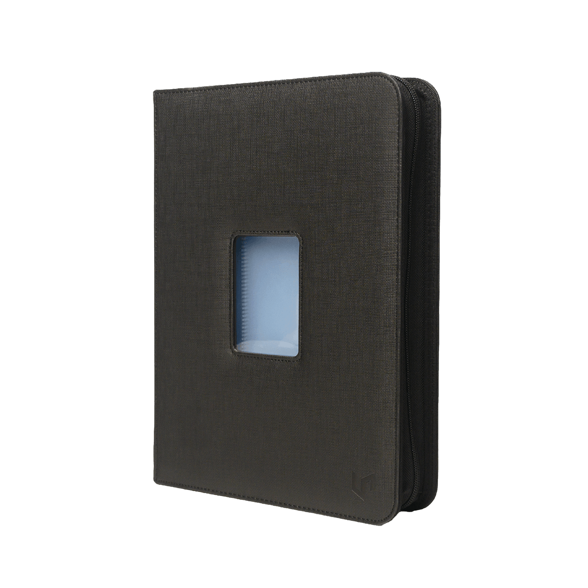 Ultra PRO 9-Pocket Zippered Window Premium PRO-Binder zwart schuin