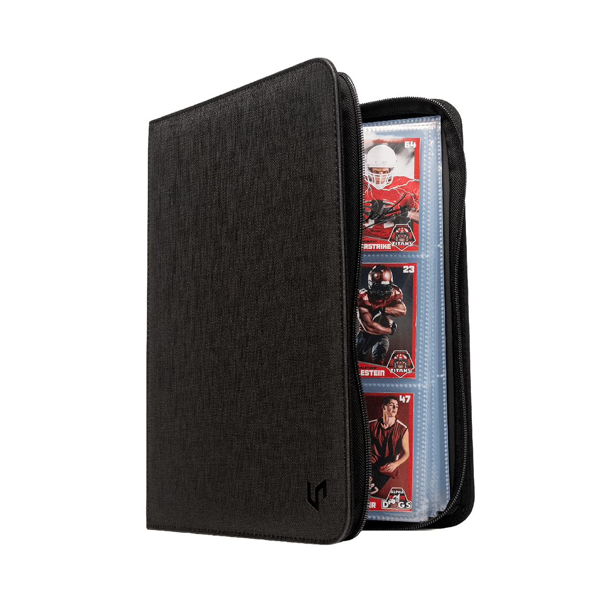 Ultra PRO 9-Pocket Zippered Premium PRO-Binder zwart geopend