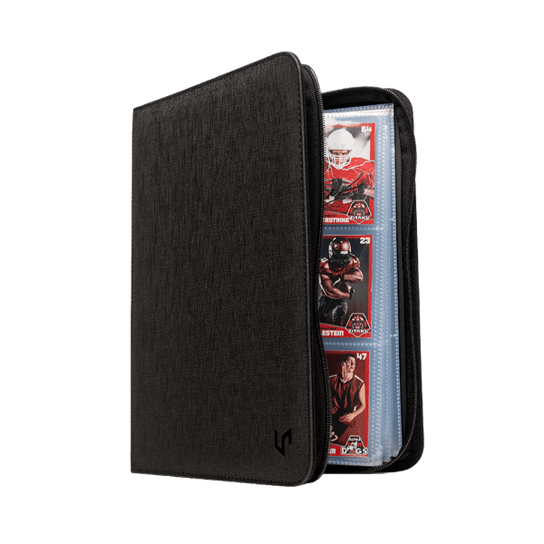 Ultra PRO 9-Pocket Zippered Premium PRO-Binder zwart geopend