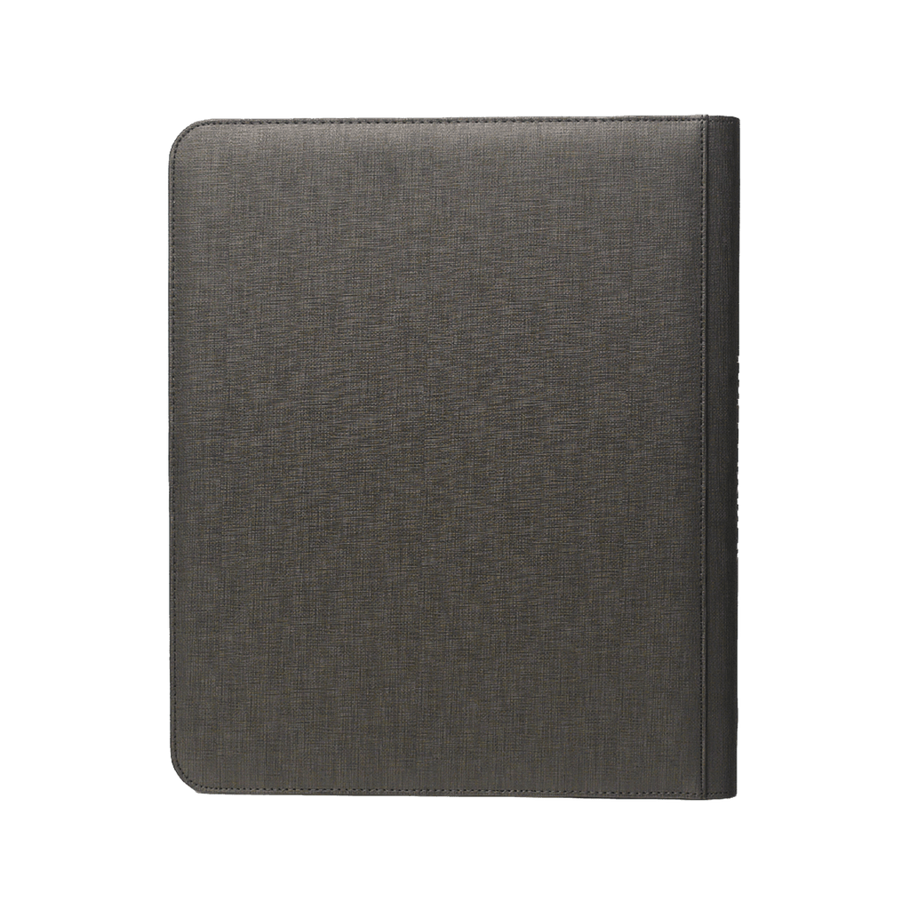 Achterkant Ultra PRO 9-Pocket Zippered Toploader Premium PRO-Binder zwart