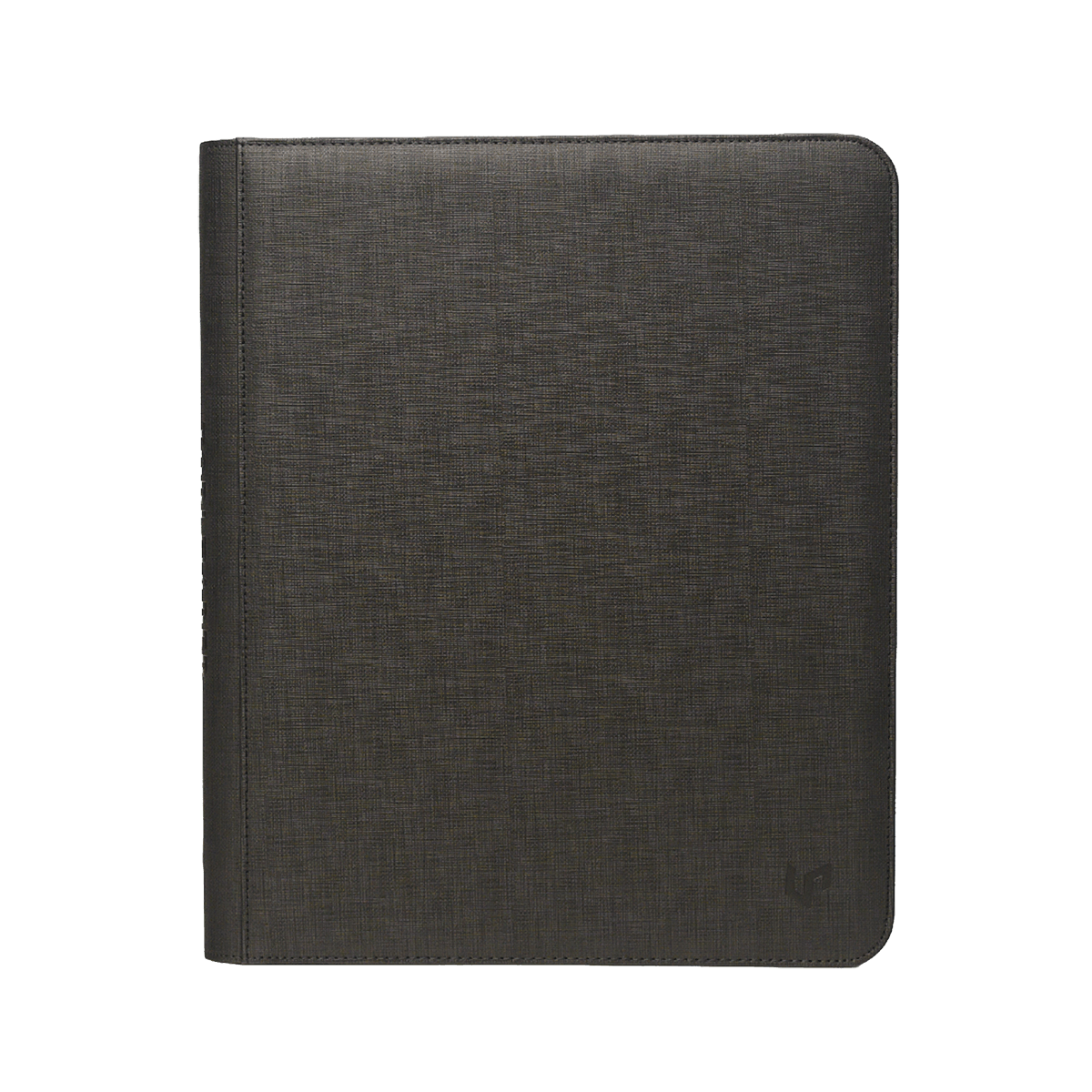 Ultra PRO 9-Pocket Zippered Toploader Premium PRO-Binder zwart voorkant