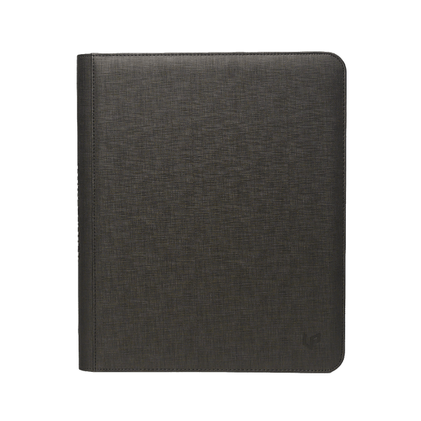 Ultra PRO 9-Pocket Zippered Toploader Premium PRO-Binder zwart voorkant