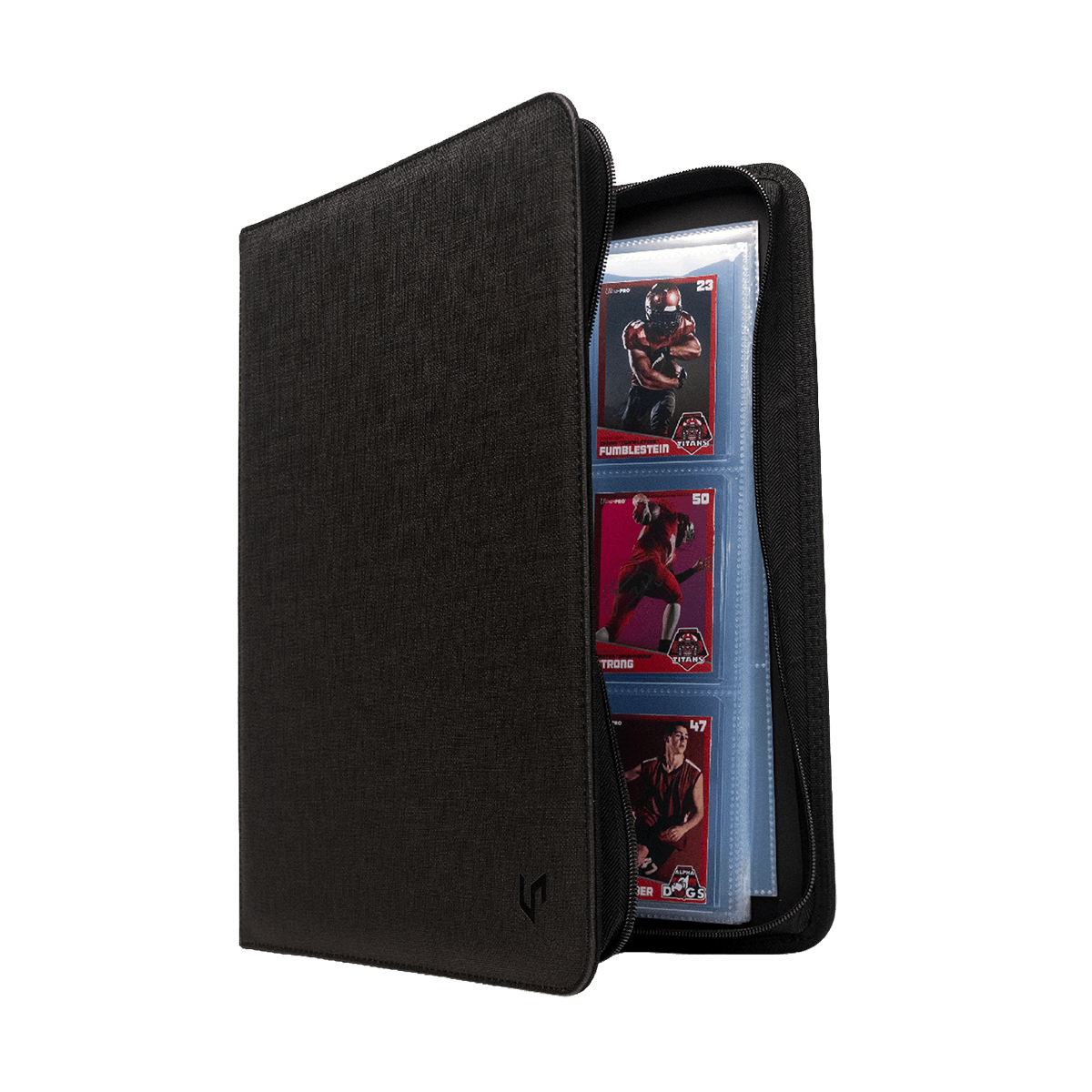 Ultra PRO 9-Pocket Zippered Toploader Premium PRO-Binder geopend