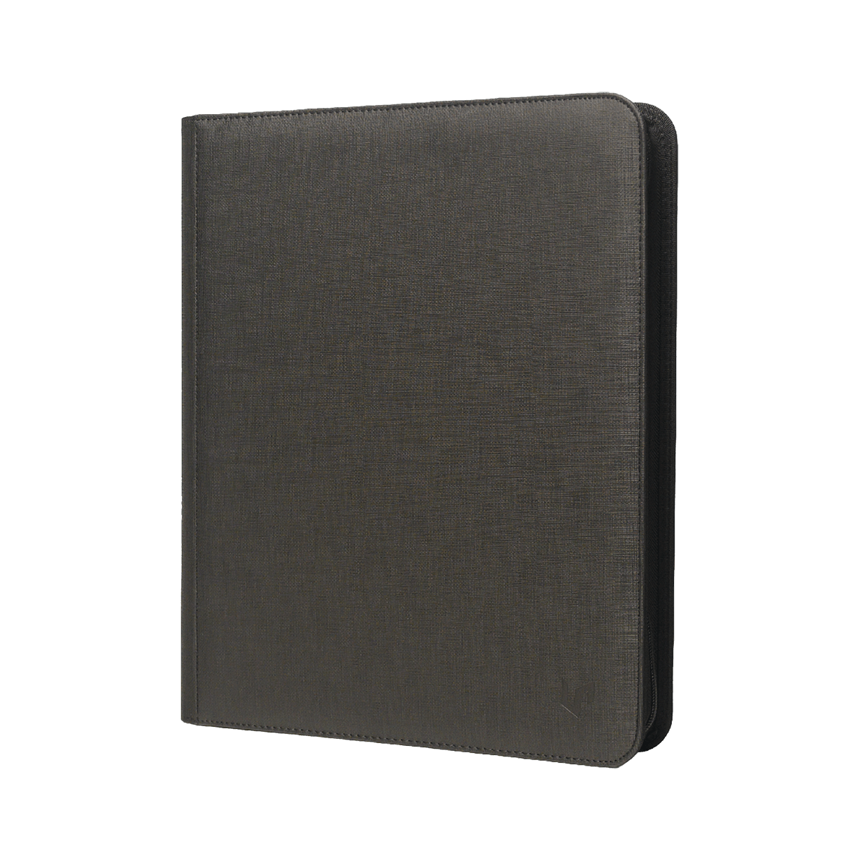 Ultra PRO 9-Pocket Zippered Toploader Premium PRO-Binder zwart schuin
