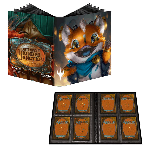 Ultra Pro 4-Pocket PRO-Binder Thunder Junction - opengeslagen met vier kaarten per kant | Lichcards