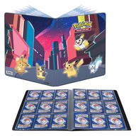 Binnenwerk van de Shimmering Skyline verzamelmap met negen kaarten per bladzijde | Lichcards
