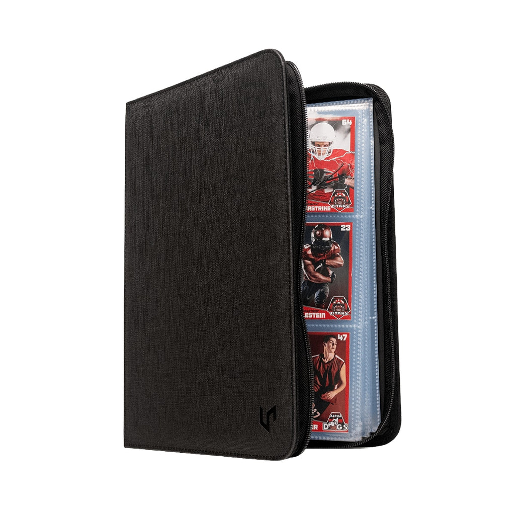 Ultra PRO 9-Pocket Zippered Premium PRO-Binder zwart geopend | Lichcards