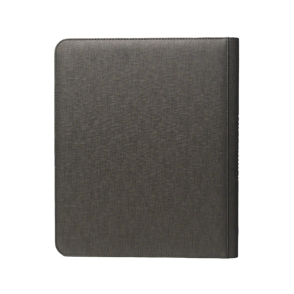 Achterkant Ultra PRO 9-Pocket Zippered Toploader Premium PRO-Binder zwart | Lichcards