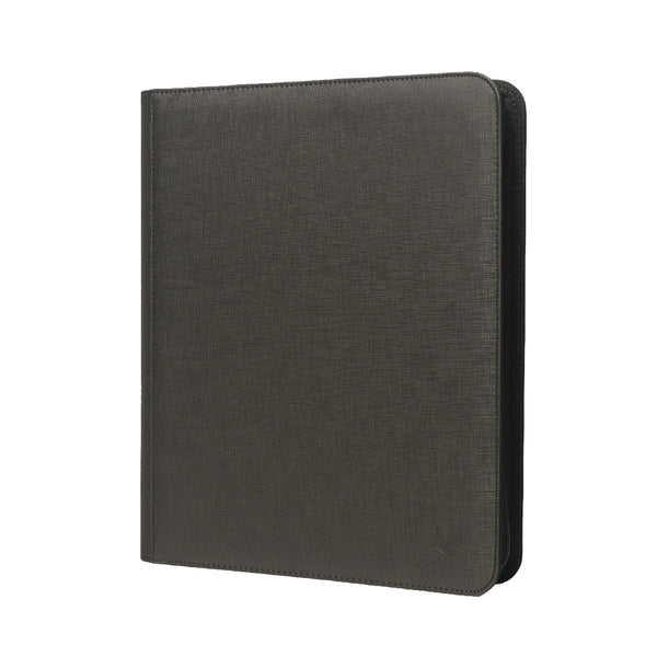 Ultra PRO 9-Pocket Zippered Toploader Premium PRO-Binder zwart schuin | Lichcards