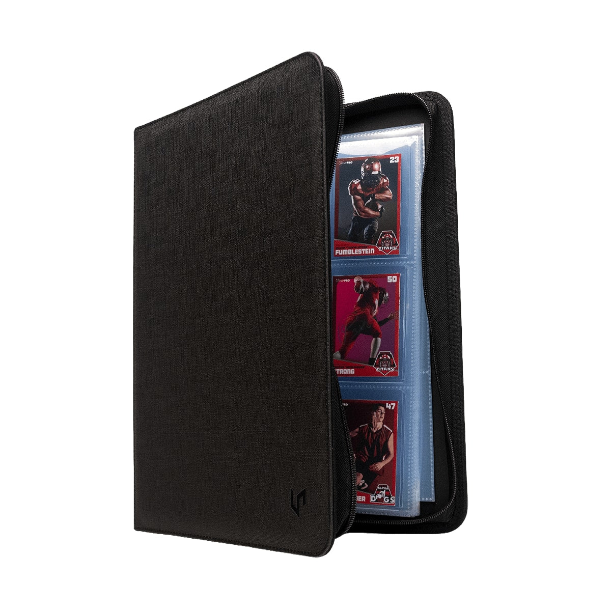 Ultra PRO 9-Pocket Zippered Toploader Premium PRO-Binder geopend | Lichcards