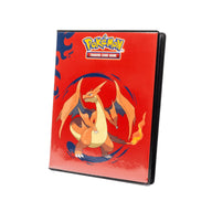 Ultra Pro 4-Pocket Portfolio Mega Charizard Y, voorkant vanuit een lichte hoek
