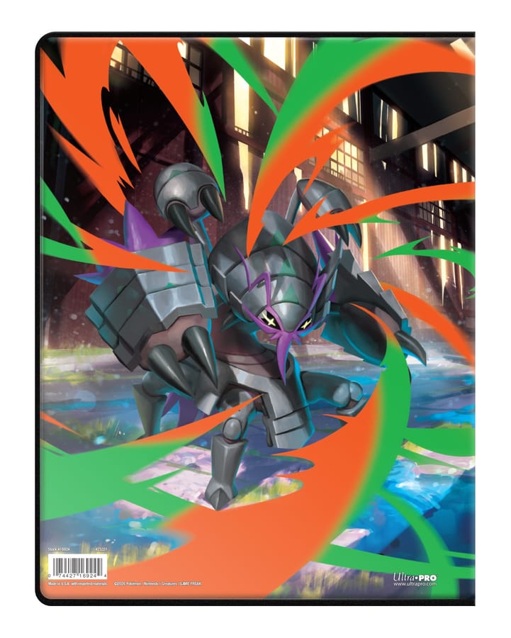 Achterkant van de Ultra PRO Pokémon Delta Reign 9-Pocket Portfolio met Mega Golisopod