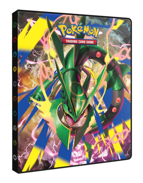 Ultra PRO Pokémon Delta Reign 9-Pocket Portfolio schuin van voren met Mega Rayquaza