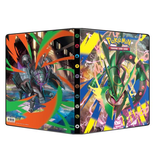 Volledige omslag van de Ultra PRO Pokémon Delta Reign 9-Pocket Portfolio met Mega Rayquaza en Mega Golisopod