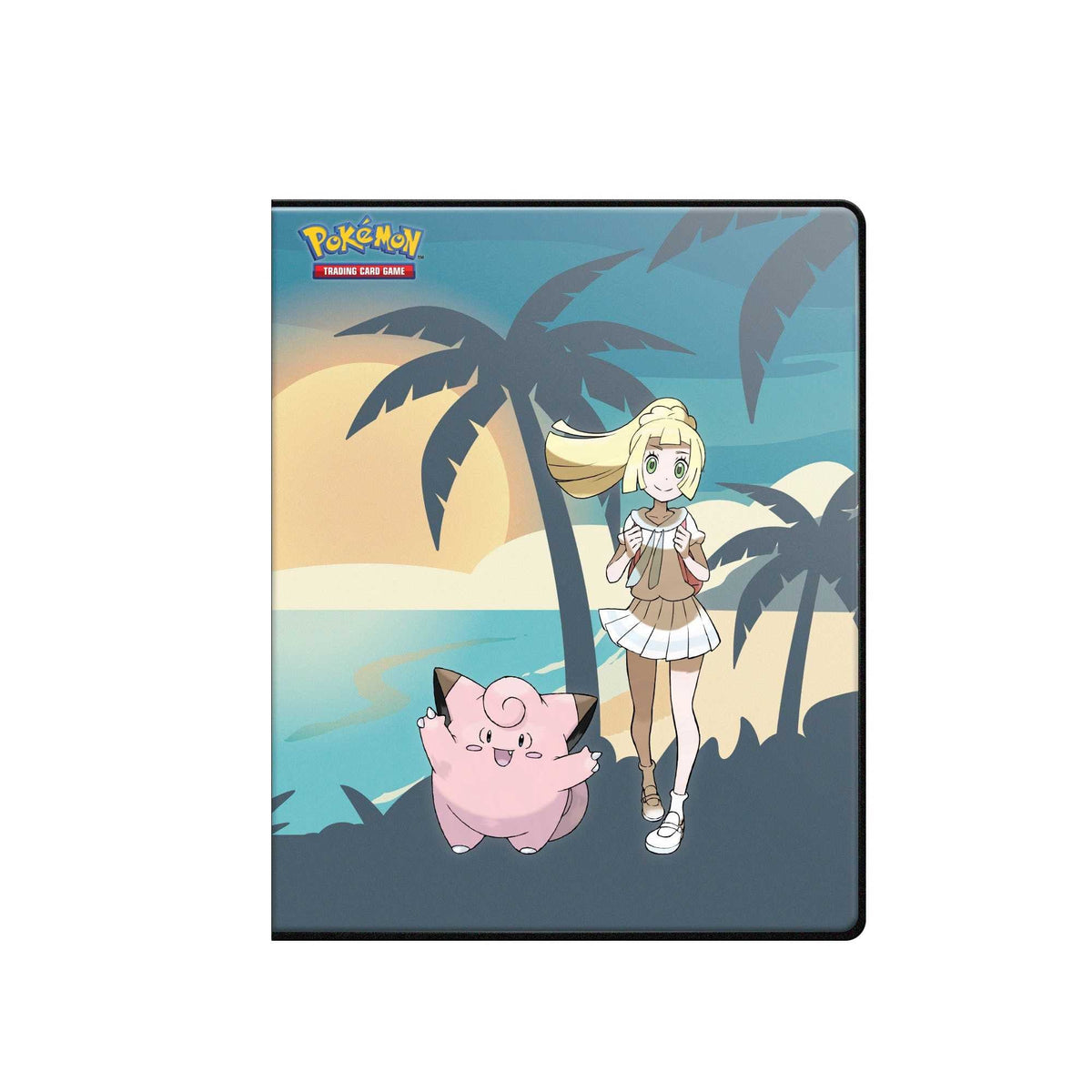 Vorderseite der Ultra PRO Pokémon Lillie und Clefairy 4-Pocket Sammelmappe