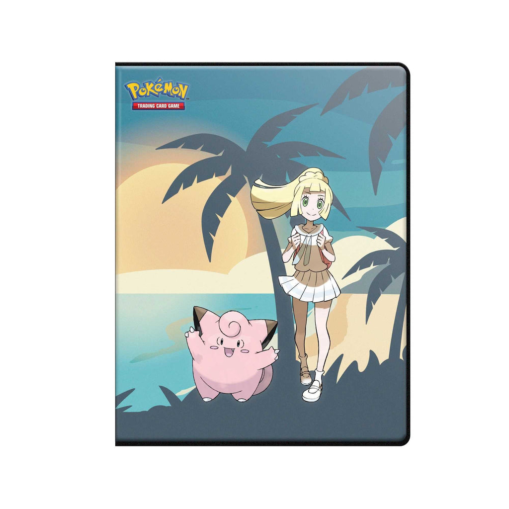 Vorderseite der Ultra PRO Pokémon Lillie und Clefairy 9-Pocket Sammelmappe